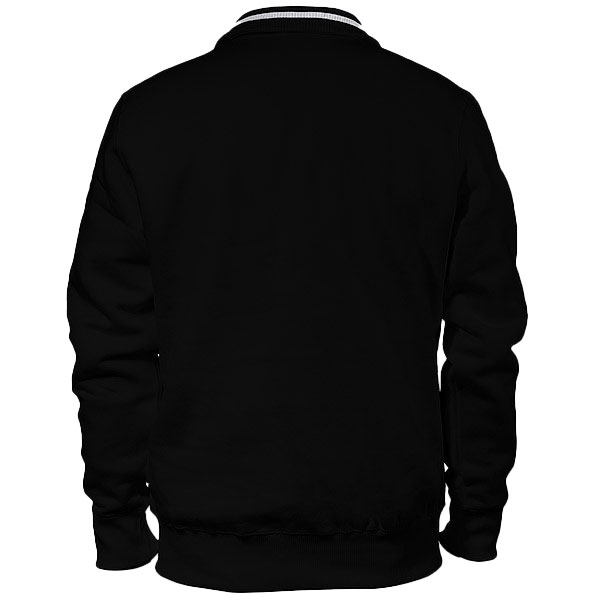 Sudadera Personalizada Cremallera Rayas Hombre Trasero